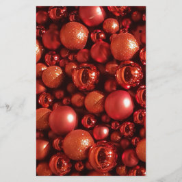 Lámina Decoración de los navidades en tonos rojos