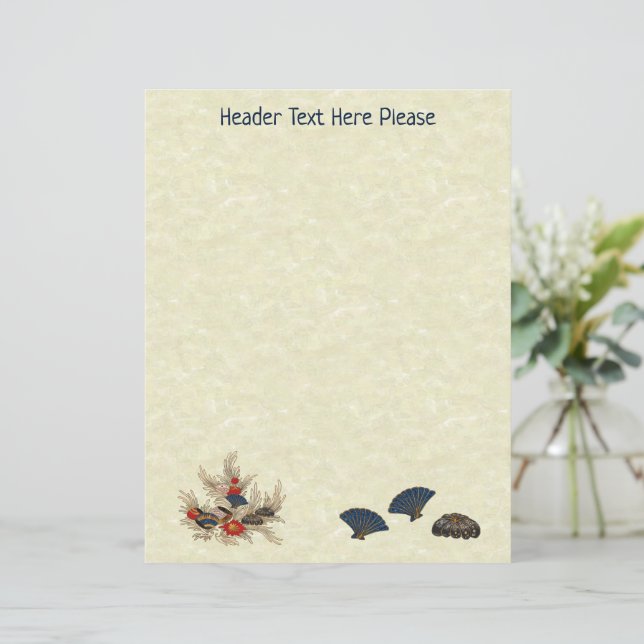 Lámina Decoración del Océano Asiático (Anverso de pie)