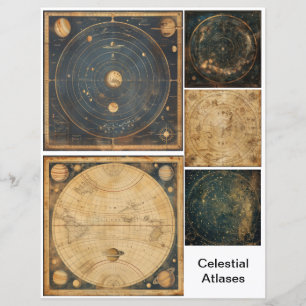 Lámina Decoupage Art Celestials