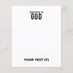 LÁMINA DEDICADO A DIOS PERSONALIZABLE GUAY TEXTO NEGRO