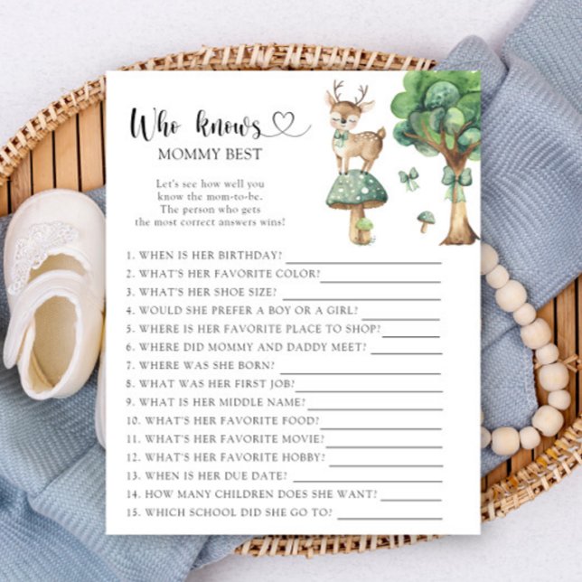 Lámina Deer de bosques - Quién conoce mejor a mamá (Subido por el creador)