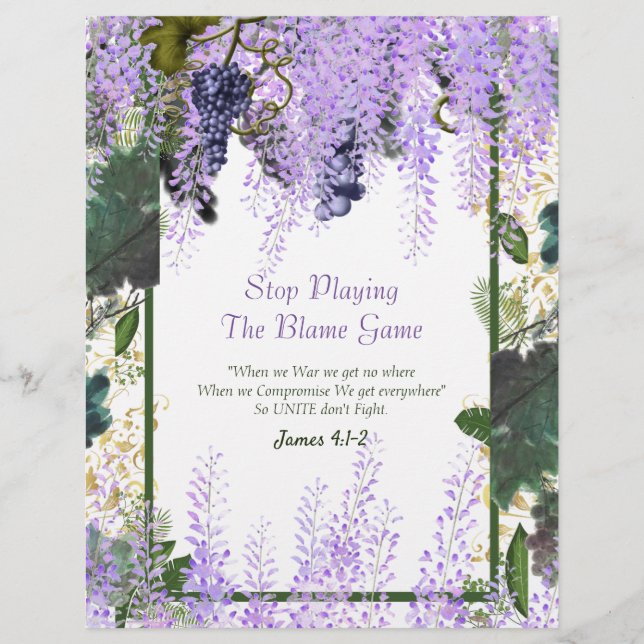 Lámina Dejar de jugar el juego de la culpa Papel personal (Anverso)