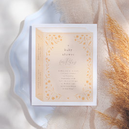 Lámina Delicado presupuesto de Baby Shower de Floral Stor