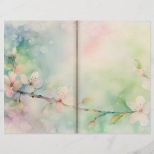 Lámina Delicate Cherry Blossom Journal Paper