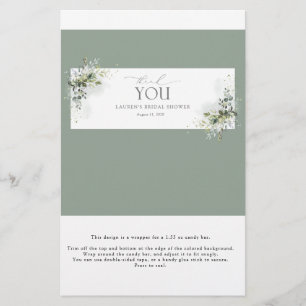 Lámina Delicioso Eucalyptus Azul Ducha Barra de Velas