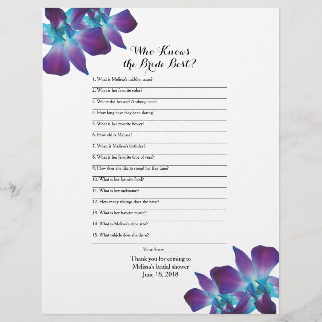 Lámina Dendrobium Orchid Novia Mejor Juguete De Ducha Bri (Anverso)