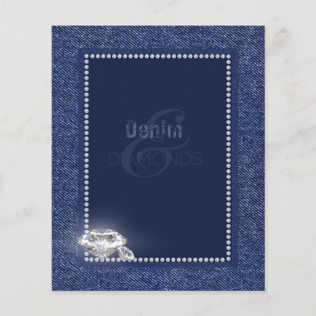 Lámina Denim y diamantes (Anverso)