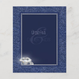 Lámina Denim y diamantes