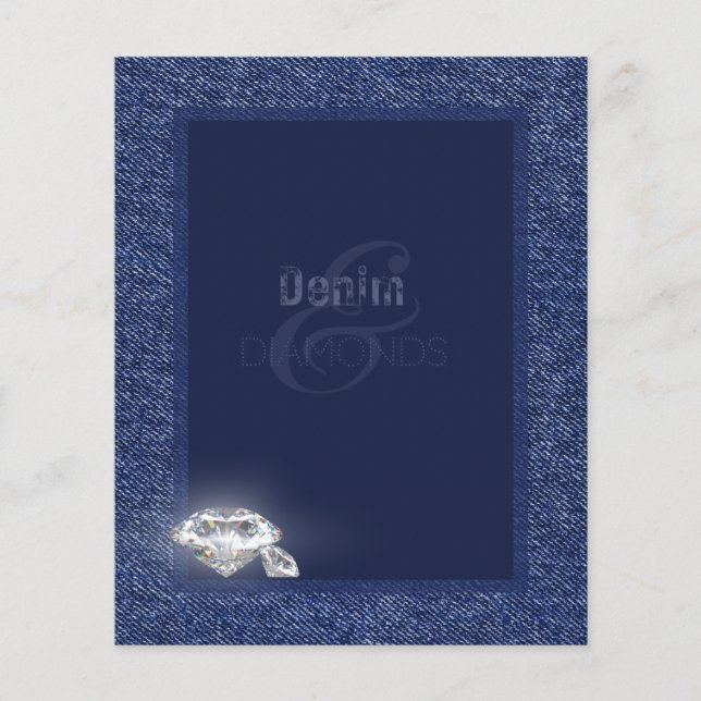 Lámina Denim y diamantes (Anverso)