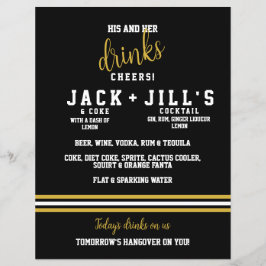 Lámina Deportiva moderna de oro negro su Boda bebe