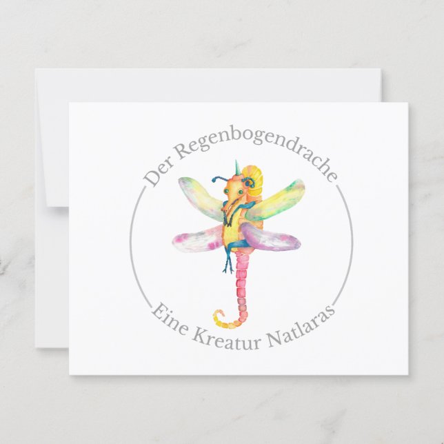 Lámina Der Regenbogendrache - Eine Kreatur Natlaras (Anverso)