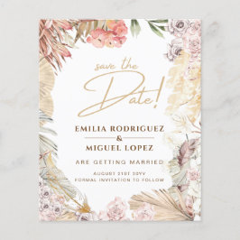 Lámina Descarga digital de la invitación a bodas BOHO par