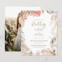Descarga digital de la invitación a bodas BOHO par
