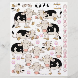 Lámina Desconexión 3D - Vacas para bebés de raza moo