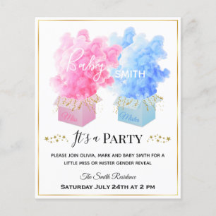 Lámina Descubrimiento de oro en caja de sorpresa de humo 