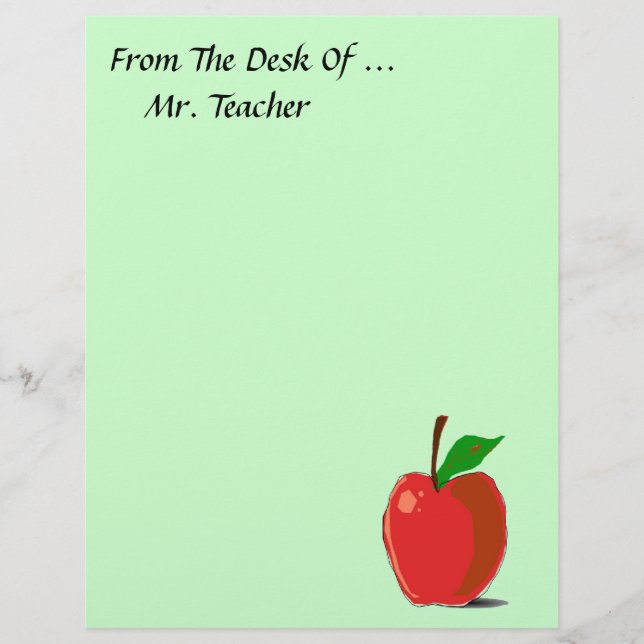 Lámina Desde El Escritorio De... Estacionamiento de Apple (Anverso)