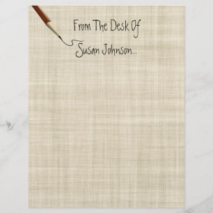 Lámina Desde El Escritorio De... Stationery Letterhead