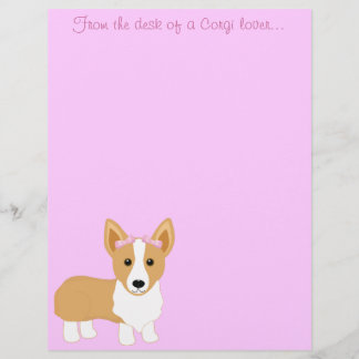 Lámina Desde el escritorio de un amante de Corgi... Papel