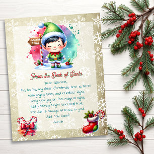 Lámina Desde la mesa de Santa para los niños   Anime Boy 