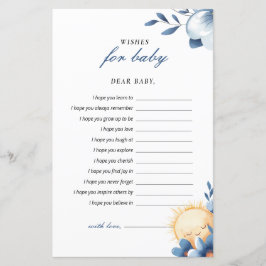 Lámina Deseos De Bebé Aquí Viene El Juego De Baby Shower 