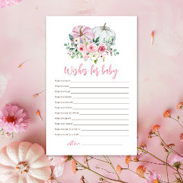 Lámina Deseos de calabaza rosa para el juego de bebé