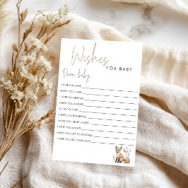 Lámina Deseos de ducha para bebés en Woodland