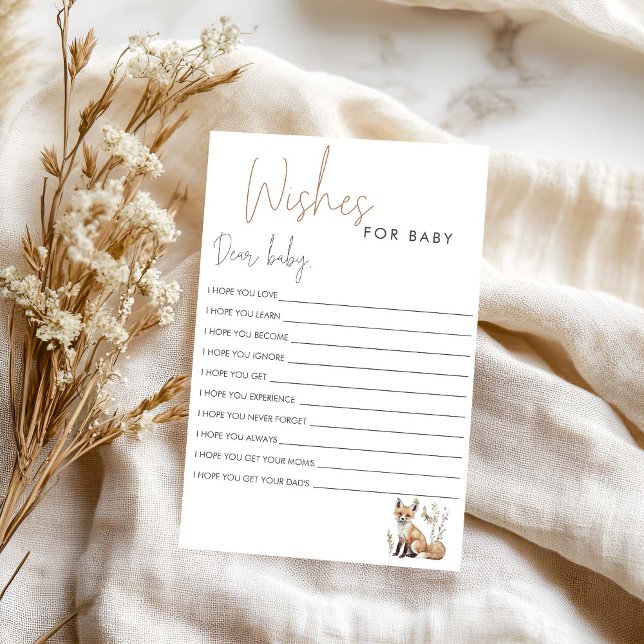 Lámina Deseos de ducha para bebés en Woodland (Subido por el creador)