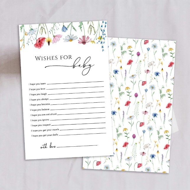 Lámina Deseos de flores silvestres para la caza de bebés (Subido por el creador)