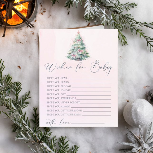 Lámina Deseos de juego de bebé de invierno rosado con tar (Subido por el creador)