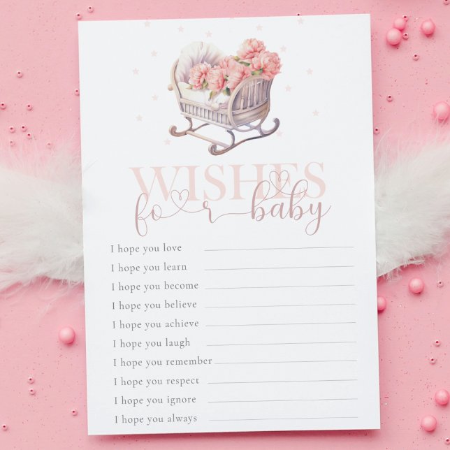 Lámina Deseos De La Cesta Del Bebé Para La Partida Del Be (Subido por el creador)