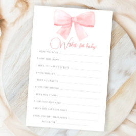 Lámina Deseos De Rubor Bow Rosados Para El Juego De Baby