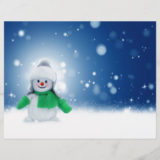 Lámina Deseos de Snowman (Anverso)