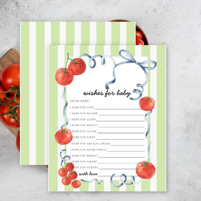 Lámina Deseos de tomate acuarela para el bebé (Subido por el creador)