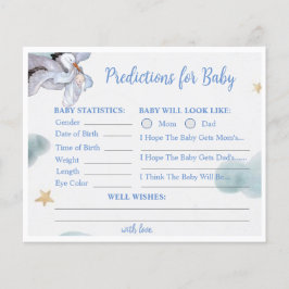 Lámina Deseos especiales de vintage de cigüeñas para bebé