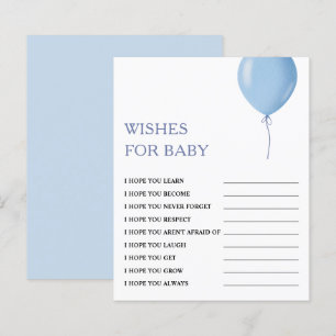 Lámina Deseos para el bebé   Juego de Baby Shower con glo