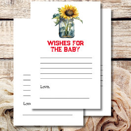 Lámina Deseos para el juego de ducha de bebé BBQ Tema de 