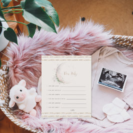 Lámina Deseos para el niño de Baby Moon Boho Hippie