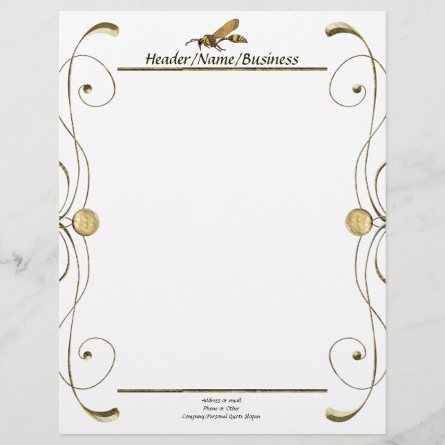 Lámina Desplazar a potro Wasp (Anverso)