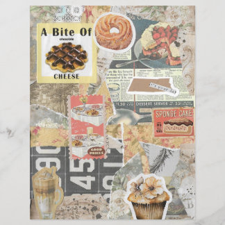 Lámina Dessert & Coffee Vintage Ephemera Decoupage
