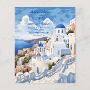 Lámina Destino presupuestario Grecia Boda Santorini