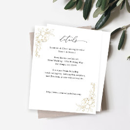 Lámina Detalles de floración en línea de oro de presupues