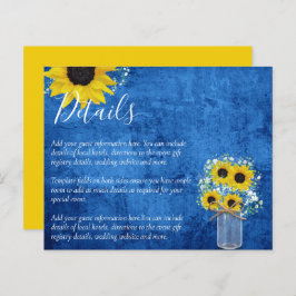 LÁMINA DETALLES DE LA BODA DEL GIRASOL RÚSTICO PRESUPUEST