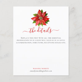 Lámina Detalles del Boda de guiones de Navidades de Poins