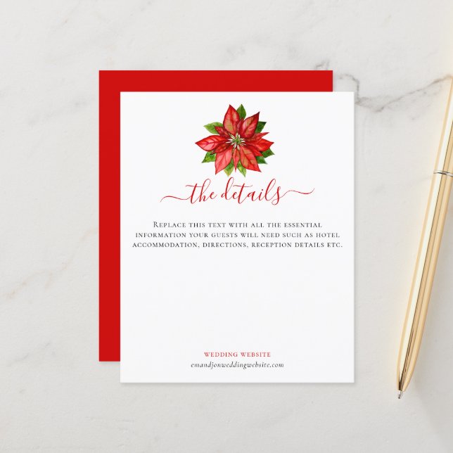 Lámina Detalles del Boda de guiones de Navidades de Poins (Anverso/Reverso In Situ)