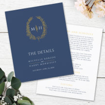 Detalles del boda de guirnaldas con monograma dora