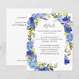 Lámina Detalles del presupuesto azul morado y amarillo fl