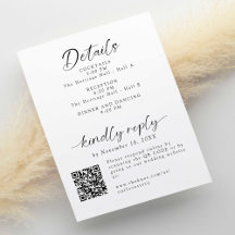 Detalles y Boda mínimo RSVP