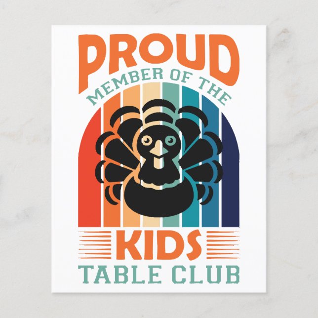 Lámina Día de Acción de Gracias (Anverso)