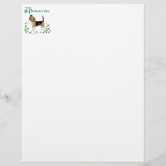 Lámina Día de Beagle St Patricks (Anverso)