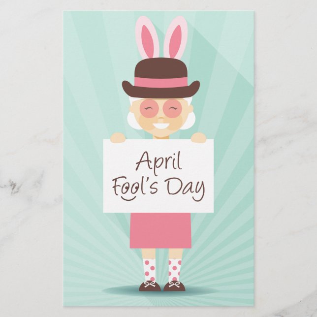 Lámina día de los tontos de abril (Anverso)